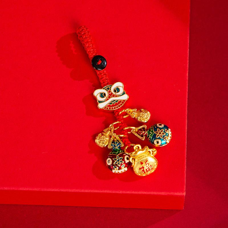 

Fortune God Keychain Bag Accessories Versatile Party Favors Hanging Pendant Chinese Style Decorations