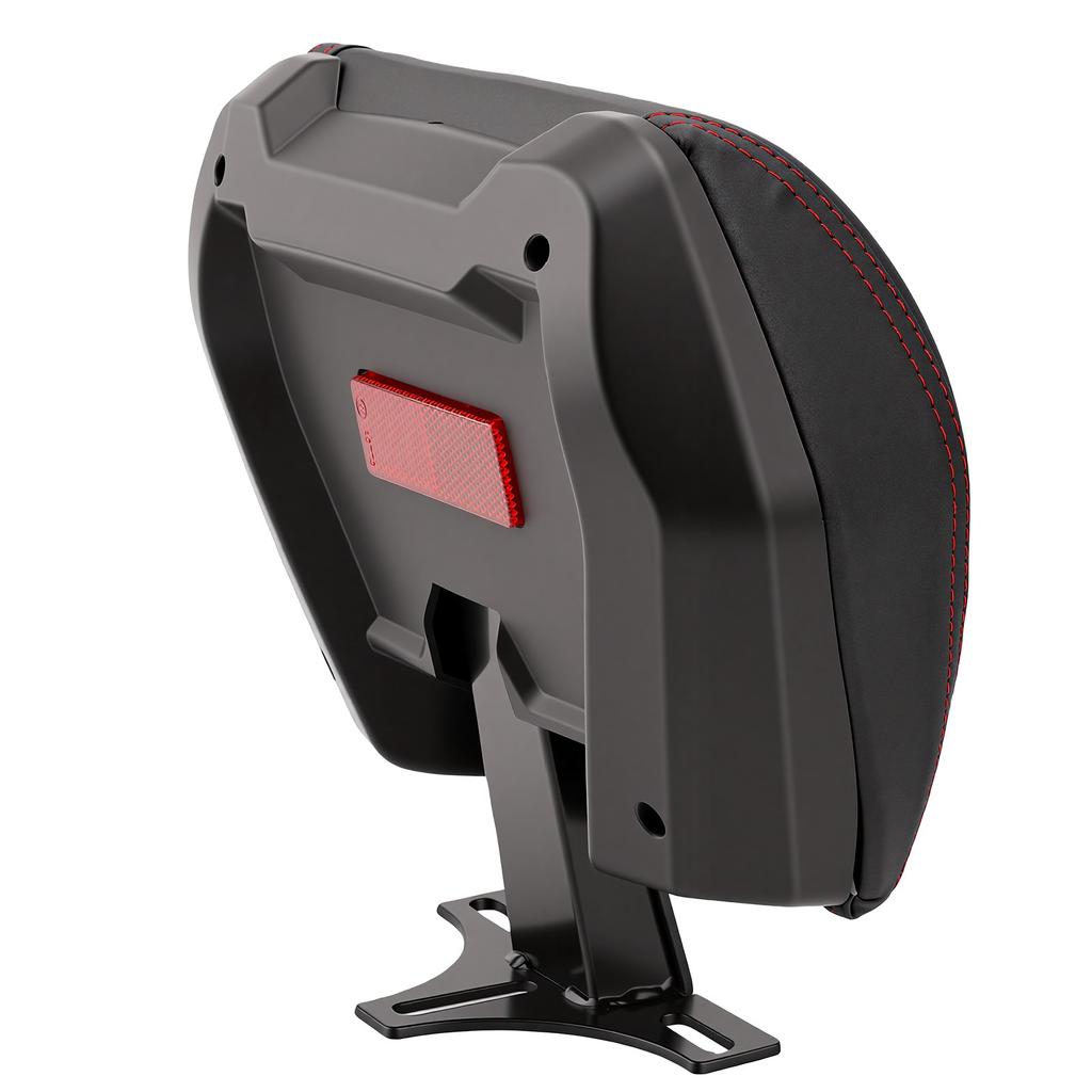 Motorcycle Rear Backrest Comfortable PU Foam Passenger Back Support for ATV Scooters Cruisers Mopeds
