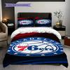 Philadelphia Ers Team Spirit Bedding(1 * Duvet Cover + 2 * Pillowcase, Without core)Soft and Comfortable Christmas Birthday Gift