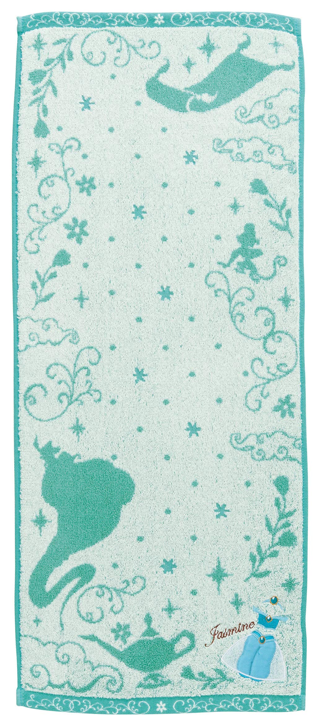 

Marushin Disney Aladdin Green Dress Face Antibacterial and Dress 34 x 80cm Towel, Cotton, Deodorizing, Embroidery, Approx. (Product Code 2006008500)