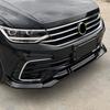 Car Front Bumper Splitter Lip For Volkswagen Tiguan MK2 R Line Facelift 2020 2021 2022 2023 Canard Spoiler Diffuser Body Kits