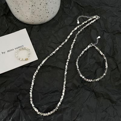 Broken Two Series Bracelets, Female Minority Design Ring Necklace, Female Birthday Gift Trend