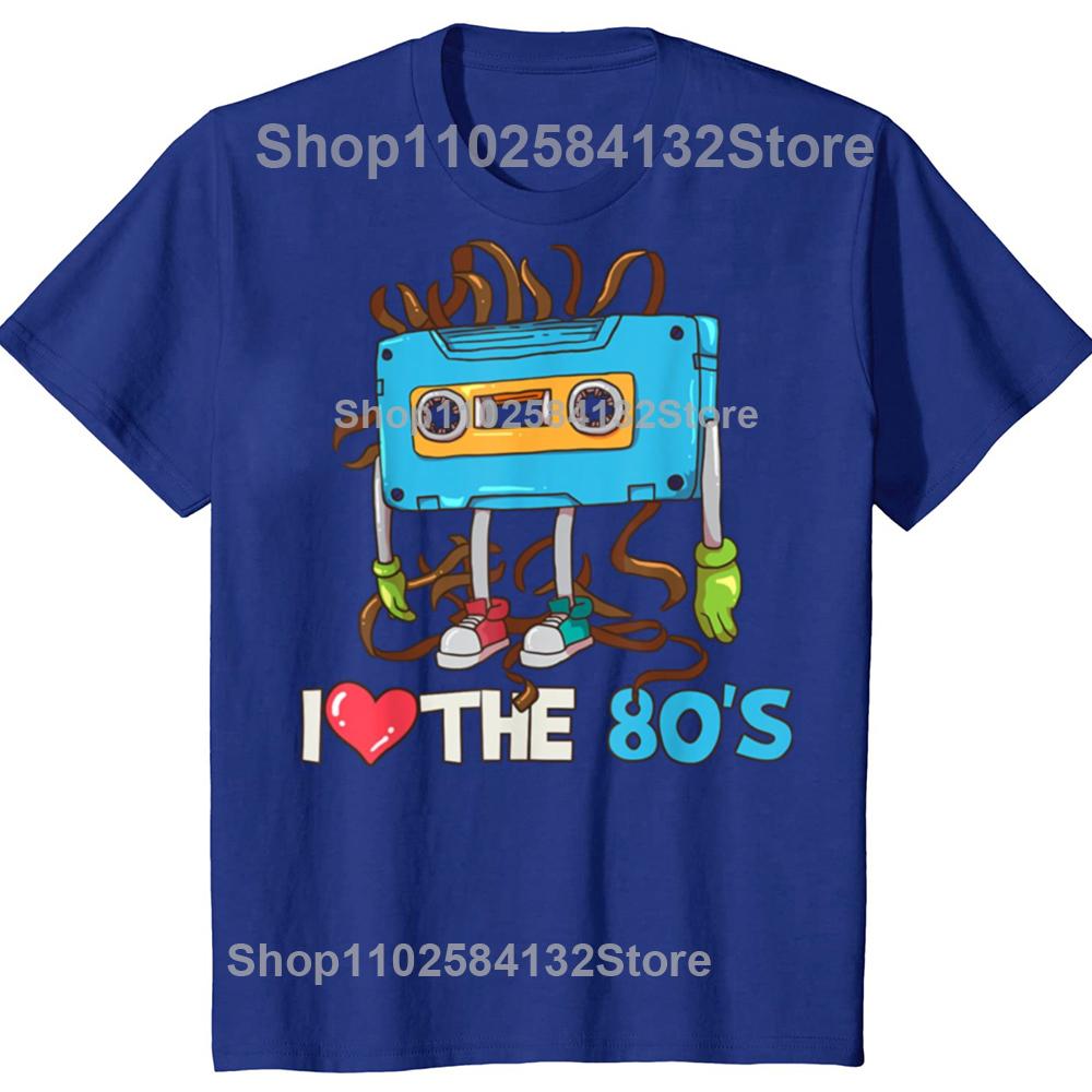 Funny 1980 80s Cassette Tape Graphic Tshirts Men Womens Fashion Casual Tshirt 100 Cotton Loose Oversized T Shirt