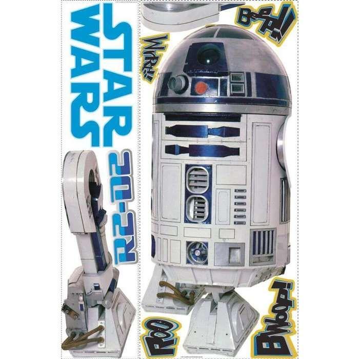 Giant R2-D2 Star Wars Repositionable Stickers 91x59