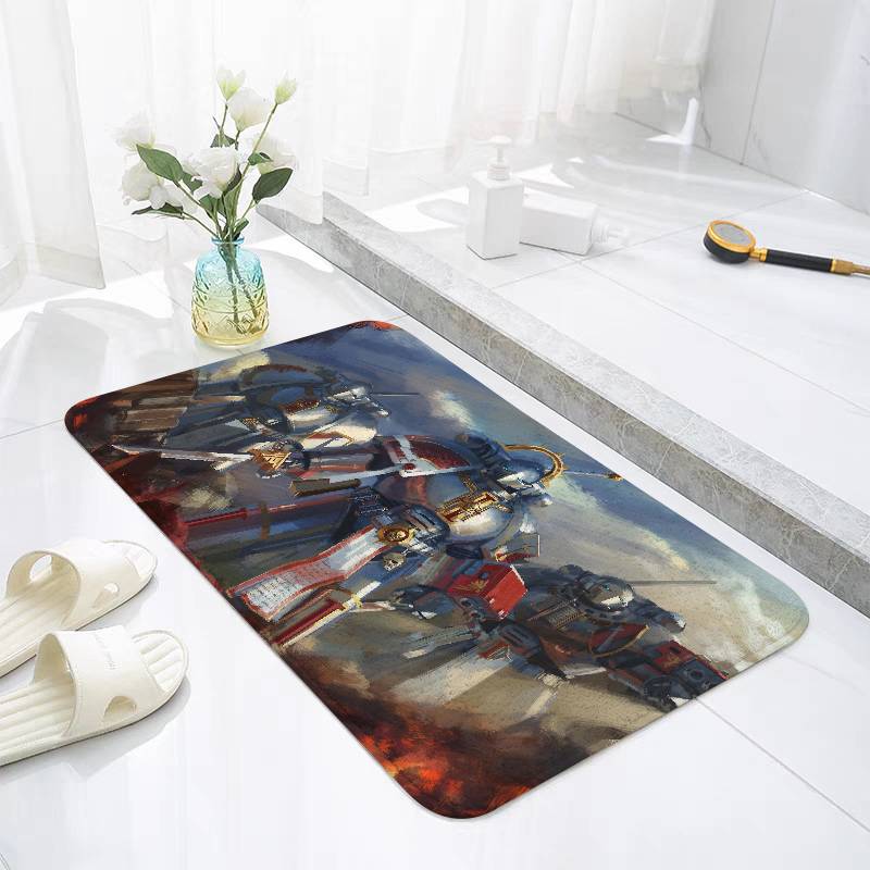 B-Warhammes-D-40k Floor Mats Home Laundry Rug Carpet For Living Room Decor Lounge Area Anti-slip Foot Mat Entrance Doormat