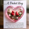 Capsule Shaped Ornament Pocket Hug Token for Hairstylists Heart Acrylic Band-aid Art Keepsake with Mini Hair Tools Stylist Appreciation Gifts Medicine