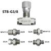 1 Stück Hydraulischer Durchflussregelventil 3/8" L08 STB-G3/8 Bidirektionales Drosselventil Mit Anschluss Für Minibagger