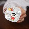 Case For Samsung Galaxy Buds 3 FE 3Pro 4Pro 4 Pro 2 2Pro Live Clear Earphone Cases Cover With Hook Cute Crayons Shinchan