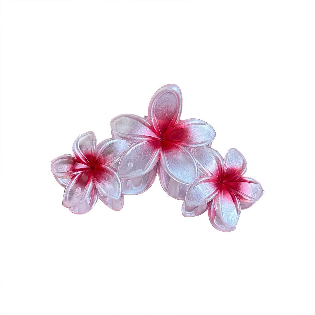 Chic Stylish 11cm Jelly Color Flower Hair Claw Clip For Women In Vibrant Shades