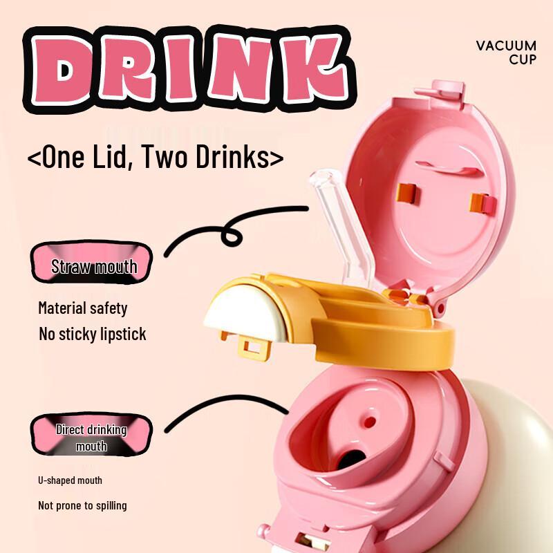 Temec Kids Dual-Drink Insulated Water Bottle