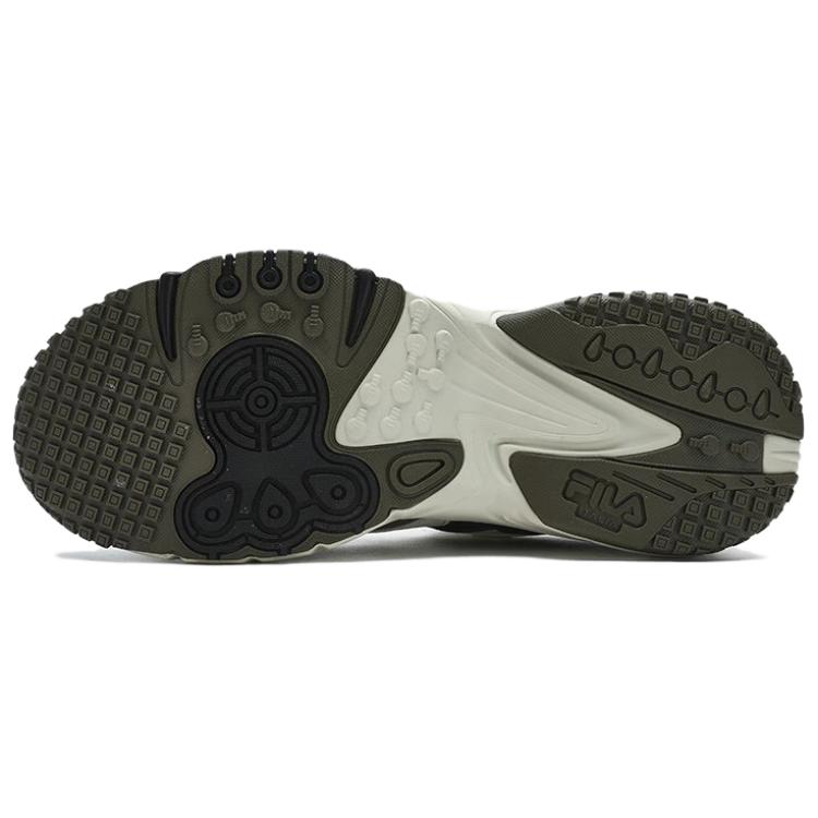Fila Fusion Kriptonite Casual Versatile Shock Absorbing Wear Resistant Breathable Low Top Lifestyle Shoes Men Sneakers White Black Brown T12M411603FCA