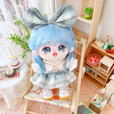 Creative Portable Lovely Eco-friendly Doll College Suspender Skirt Clothes for Girls Lattice Suit