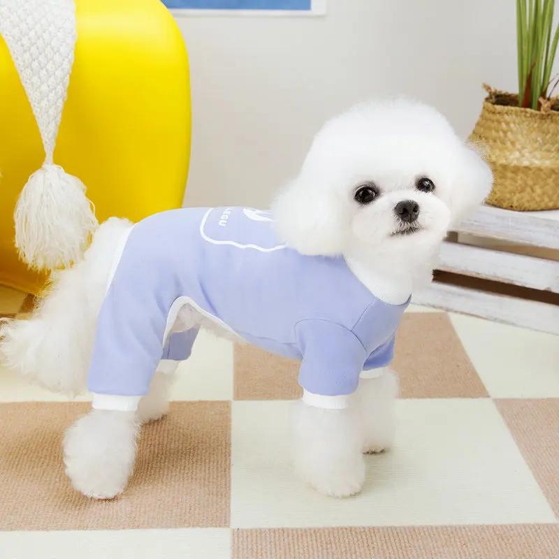 Spring Dog Pajamas Jumpsuit Puppy Pet Clothes Bichon Frise Pomeranian Schnauzer Poodle Dog Apparel Pet Clothing Costume Outfit