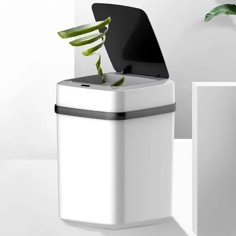 Hot Kitchen Trash Bin 13L Bathroom Touch Trash Can in The Toilet Smart Garbage Bucket Waste Bins Dustbin Smart Trash Can Kitchen