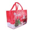 (5pcs In A Pack) Christmas Model A Red Old Man Snowman Thickened Non-woven Tote Bag