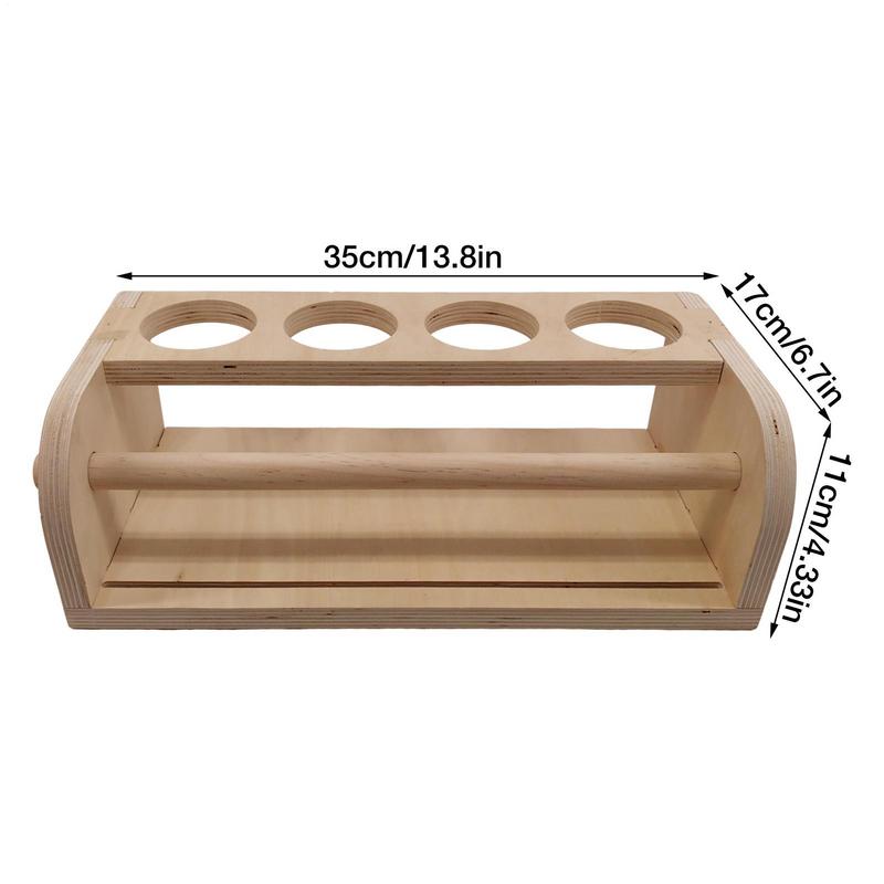 Drawing Paper Roll Holder Art Painting Paper Roll Stand With Pencil Holder Cups Wooden Parchment Dispenser Drawing Art Supplies