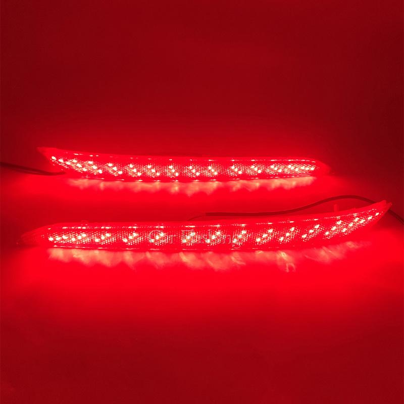 LED Rear Bumper Reflector Light For Hyundai Sonata 9th 2015 2016 2017 Stop Brake Tail Light Fog Lamp with Turn Signal