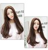 Loosely Curly, Swept-Up Wig, No Bangs, Wavy, Mega Volume, Hair Arrangement, Puffed, Gal Style, Women's Wig, Long Curly, Lolita Wig (Chocolate Brown)