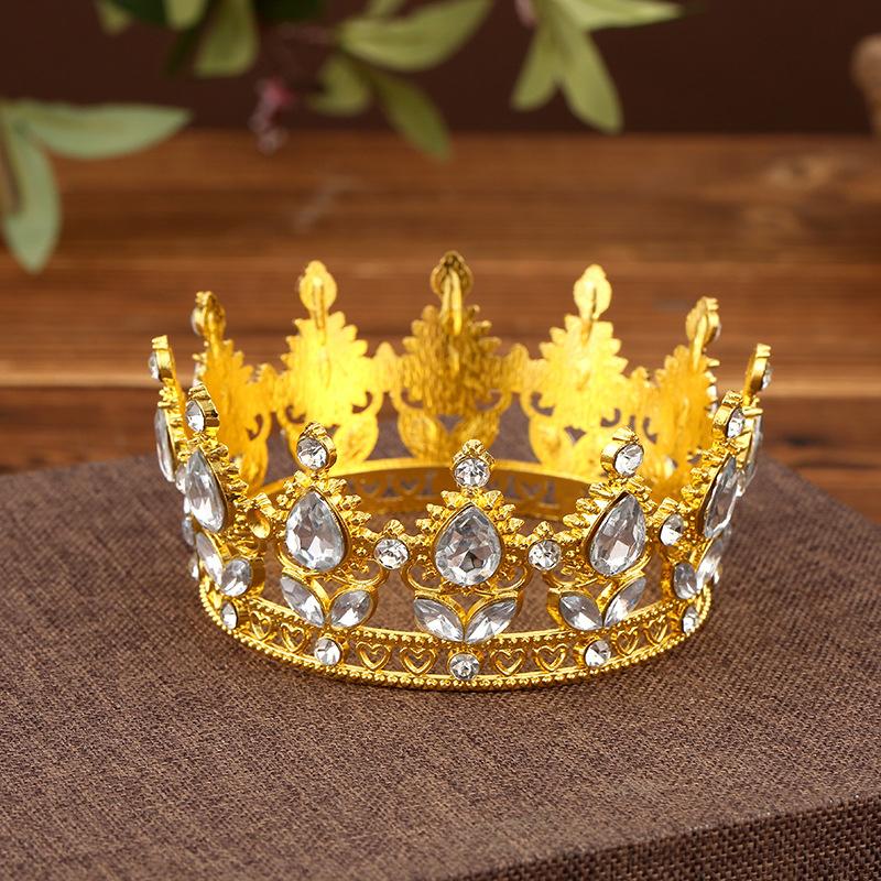 Bridal Wedding Tiaras Little Crown Brithday Cake Baking Decorative Head Jewelry Children'S Small Diadem Hair Accessories