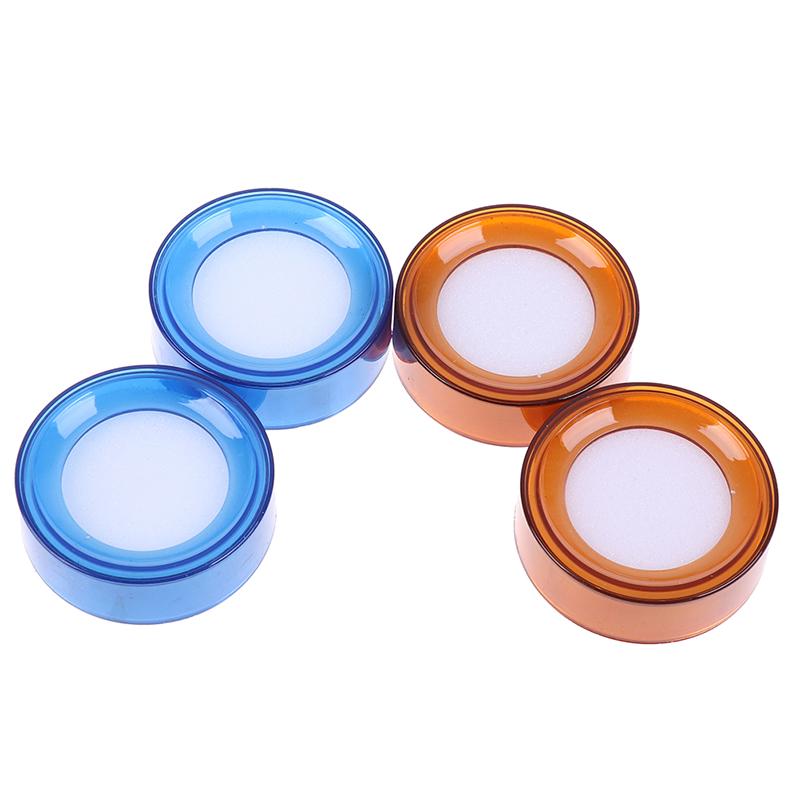 2Pcs/Lot Plastic Round Case Finger Wet Sponge Damper For Casher Count Money
