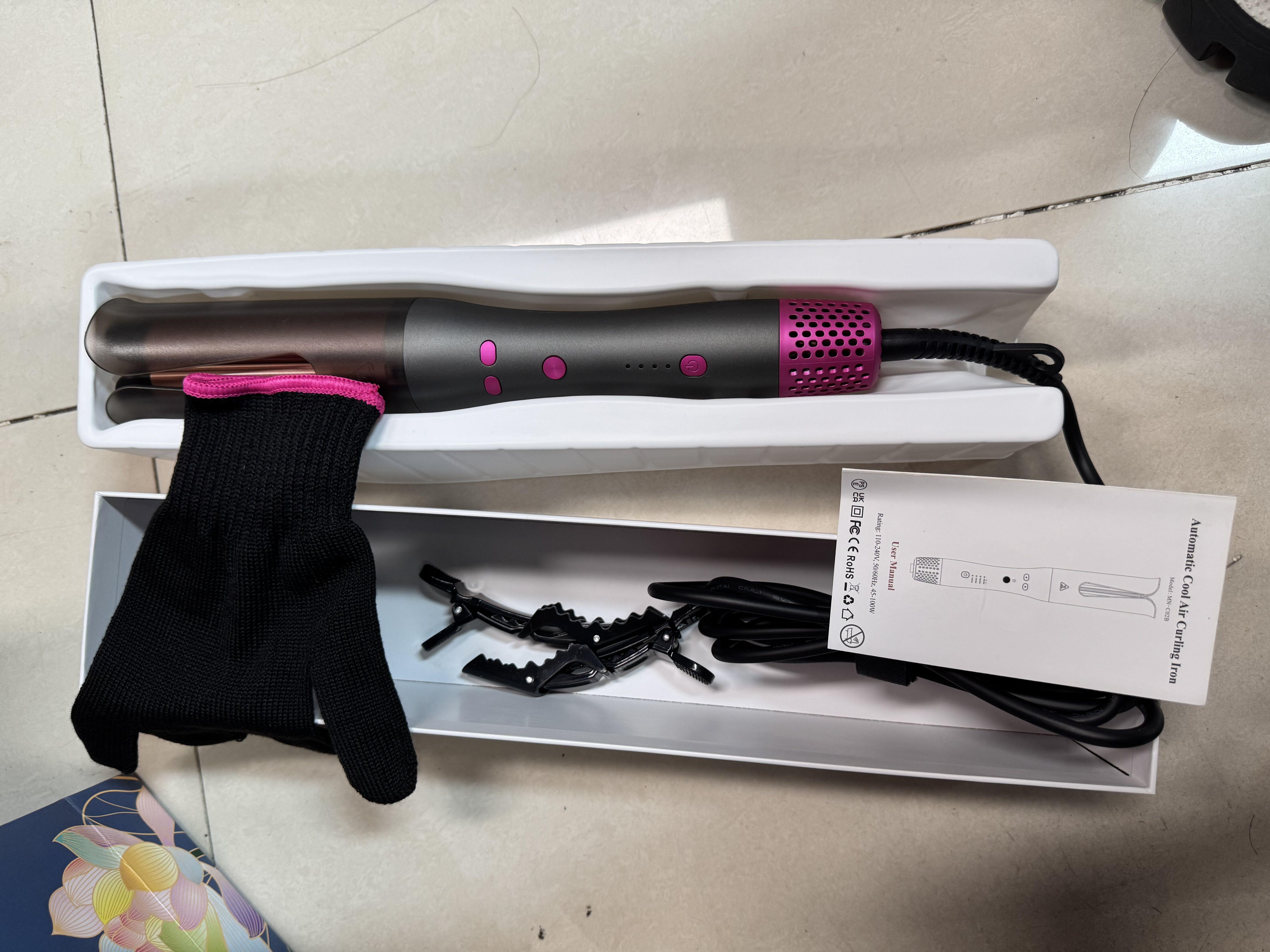 

Вращающаяся плойка для завивки волос Автоматическая плойка для завивки волос Укладка локонов Waver US Plug