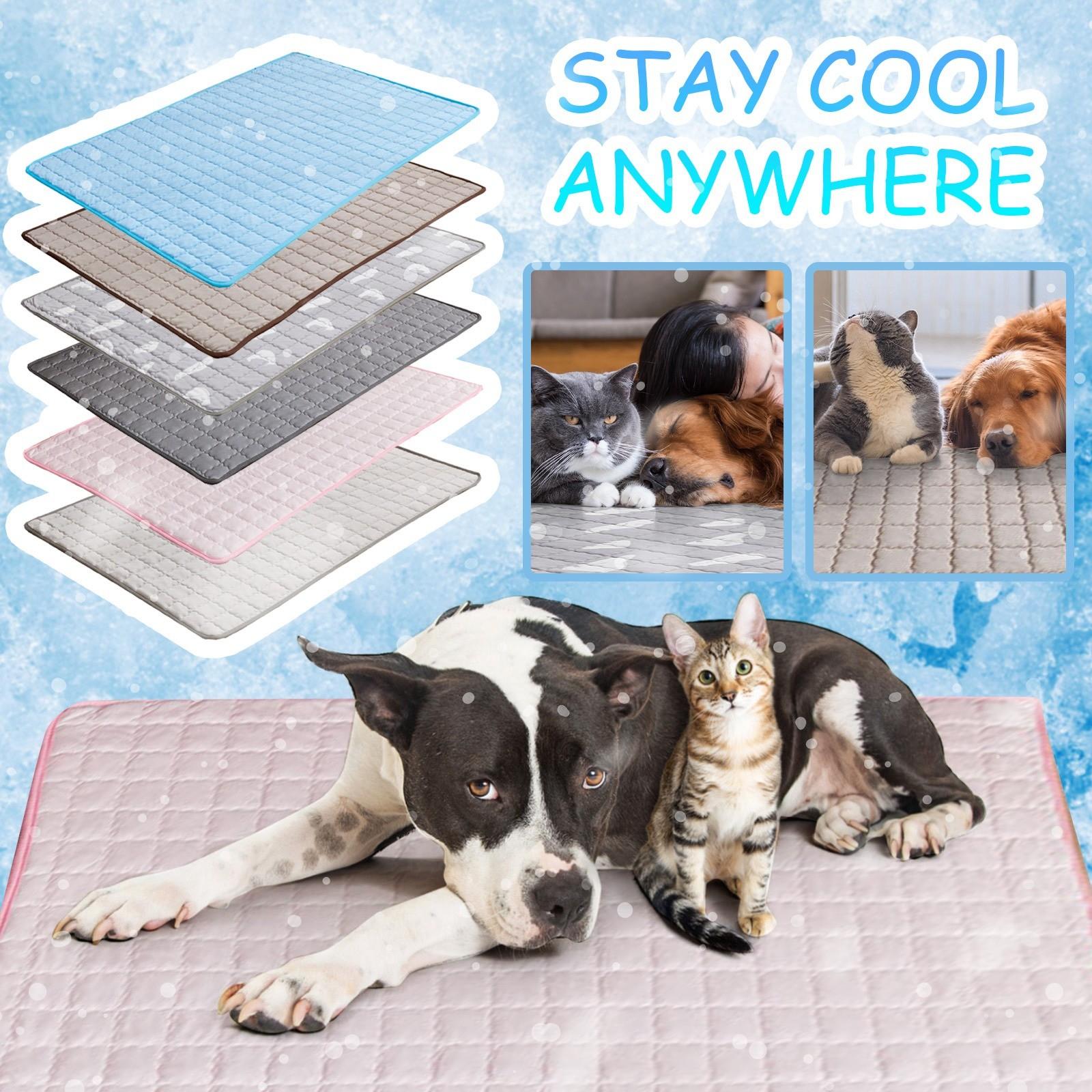 

Собачий коврик из ледяного шелка Летний коврик для питомца Спальный коврик Коврик из льда One Size