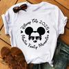 Disney Cartoon 2025 Travel Pattern Printed T-Shirt Summer Women's Casual Tops T-Shirt Fashion Clothing Harajuku Y2k T-Shirt
