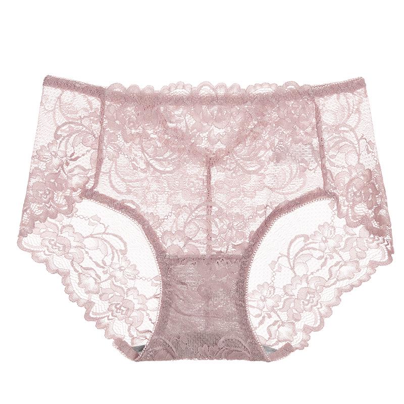 

Кружевные трусики средней посадки с эффектом лифтинга бедер - Женские Сексуальные, Удобные, Большого размера, Ластовица из чистого хлопка XL