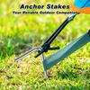 Galvanized Steel Tent Pegs Titanium Tent Nails with Bend Hook Outdoor Camping Tent Stakes for Camping Supplies