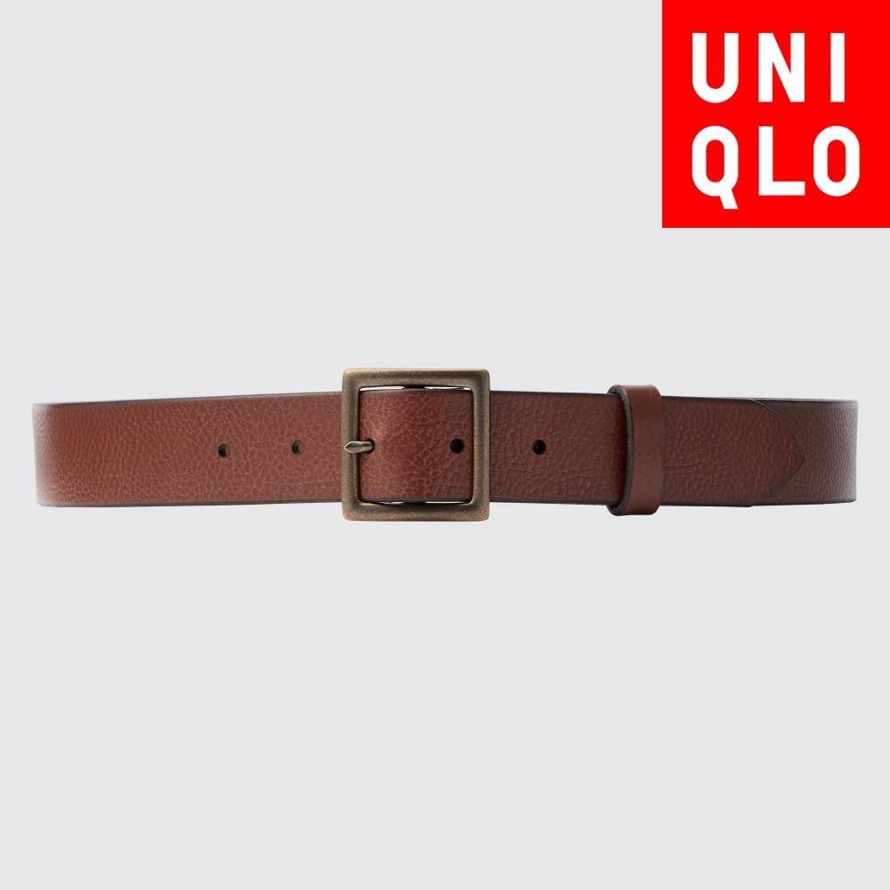 

Ремень Uniqlo Japan Italian Leather Vintage 38 DARK BROWN/XL