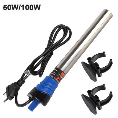50 W/100 W Temperatura Regolabile Termostato Riscaldatore Asta di Riscaldamento Serbatoio di Pesce Asta di Riscaldamento 220 V Spina di UE Per Acquario acquario Riscaldamento Accessori Acquario