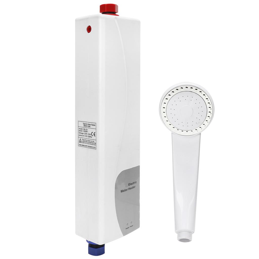 3000W Electric Tankless Instant Water Heater Shower Head Hose Kit Bathroom Supply