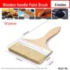 Jun Ding Ying 6-inch Thickened Hog Bristle Paint Brush (50-pack)