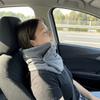 Breathable Fabric Neck Support Pillow Lightweight Foldable Neck Pillow  Long Distance Trip