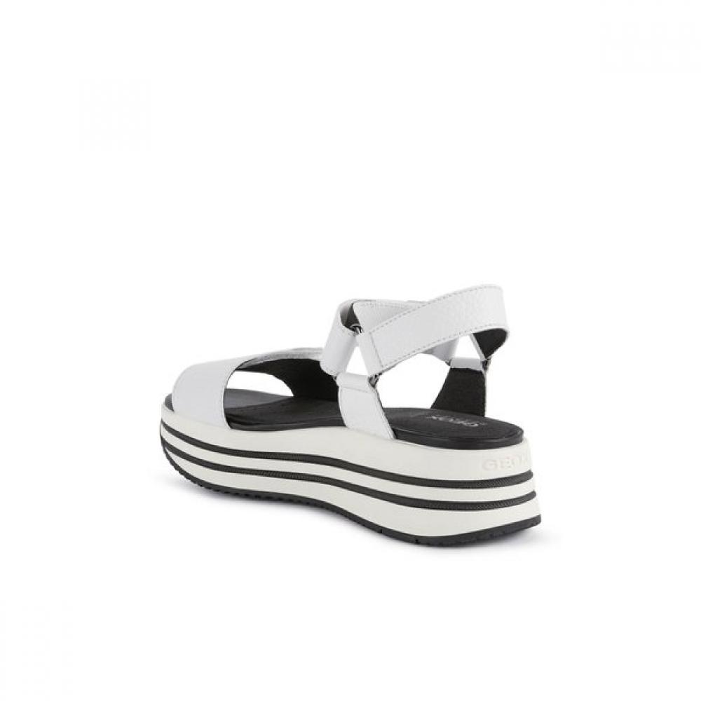 Geox Women S Comfort Daily Platform Sandal w1d25rS3m91 White