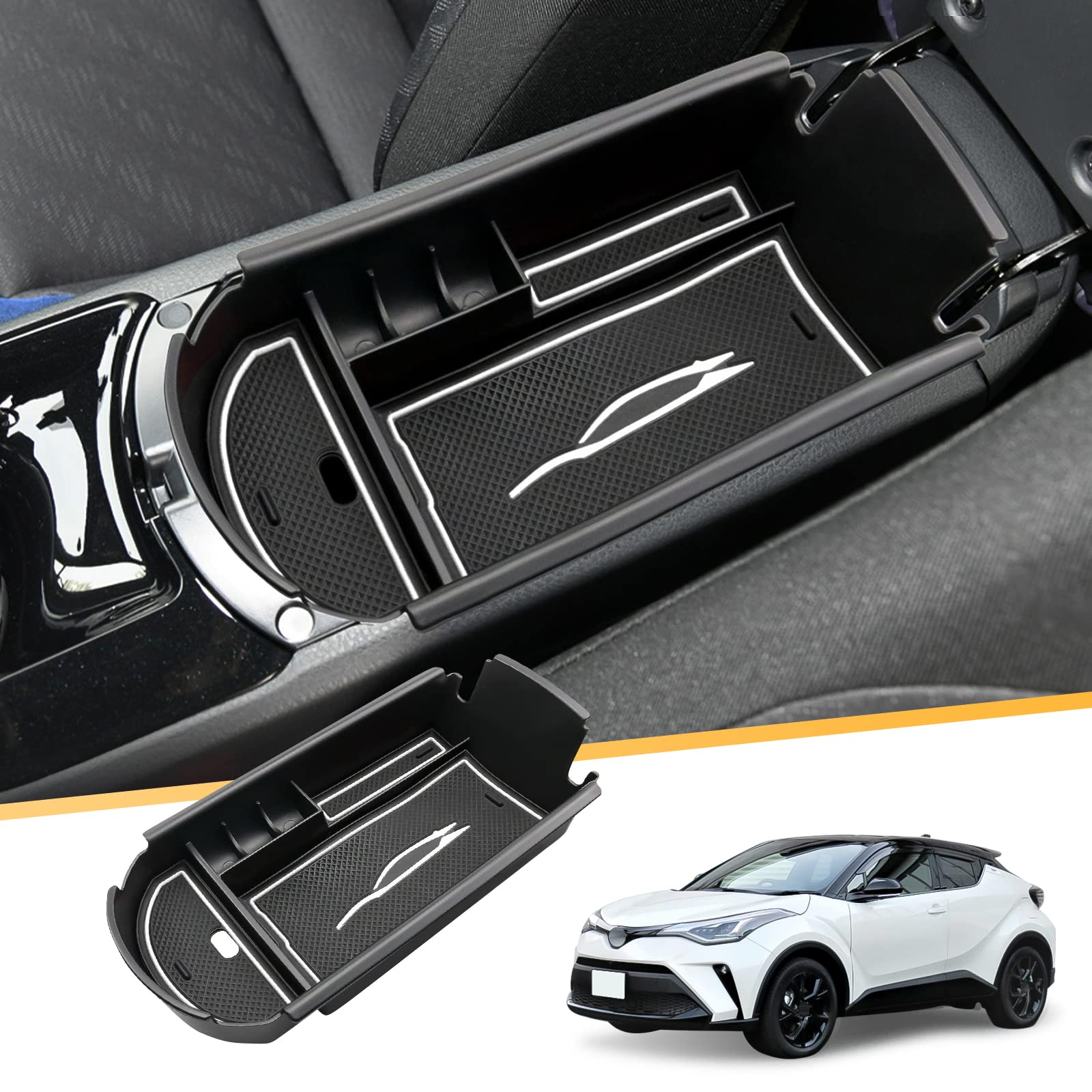 

Эксклюзивный лоток в центральную консоль Toyota с оригинальным резиновым ковриком [LFOTPP] C-HR (белый (Белая строчка))