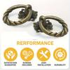 6/10/20pcs Vintage Bronze Flower Hanging Ring Drawer Pulls Small Vintage Cabinet Ring Knobs Metal Drawer Ring Knobs