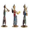 Wrought Iron Musical Angels for Home Décor Showpiece, 9.5 Inch, Set of 3 Piece