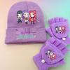 KPOP Demon Hunter Girl Group Beanie and Warm Knit Gloves Set