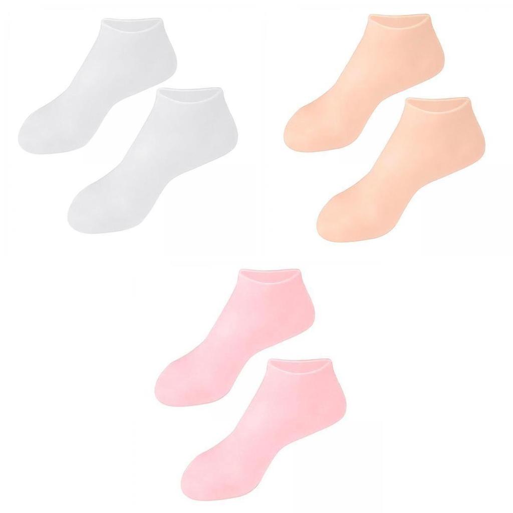 3x Soft Silicone Gel Socks Toe Socks Protection Foot Care Protector M