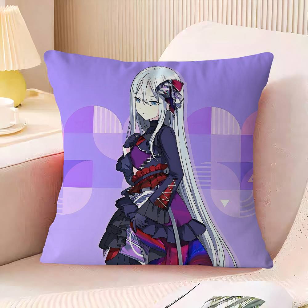 Y-Yoisaki K-Kanade Office Cushion Pillowcase Car Cushion Cover45X45CM Lumbar Pillowcase Sofa Pillowcover