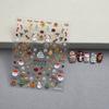 Christmas Lovely Cartoon Bowknot Santa Claus Snowman Christmas Tree Elk Snowflake Nail Art Stickers Xmas Cute Manicure Decals