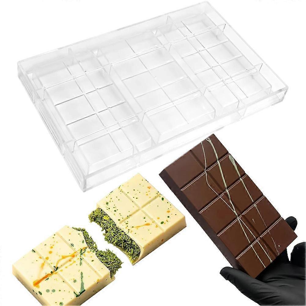 Dubai Sandwich Chocolate Long Bar Chocolate Slice PC Square Chocolate Mold Baking