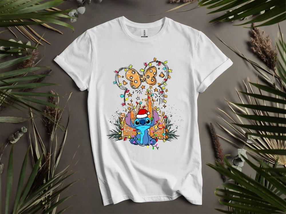 Stitch Christmas Minnie Tshirt T shirt Men Women Unisex Tshirt K1006 Unisex T-Shirt M
