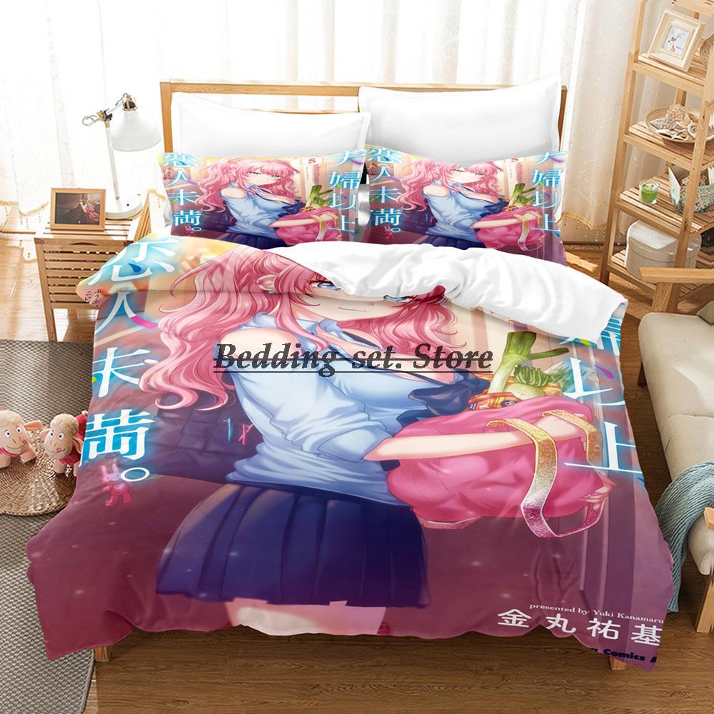 Than A Married Couple Bedding Set Single Twin Full Queen King Size Bed Set Aldult Kid Bedroom Duvetcover Set Anime Bed Sheet Set