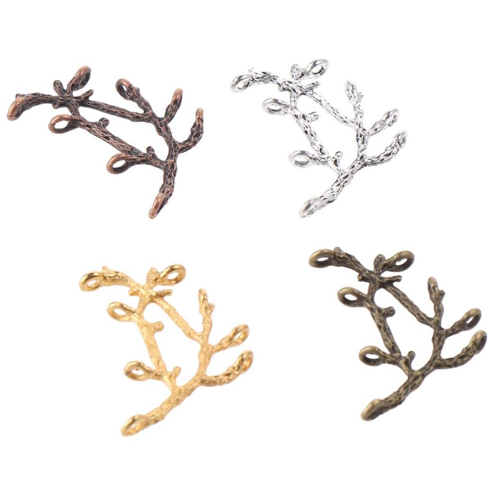 20PCS Earring Vinatge Style Tree Branch 4 Colors Multi-Holes Making Accessory Women