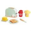 Kids' Wooden Kitchen Pretend Play Set with Oven, Toaster & Waffle Toys