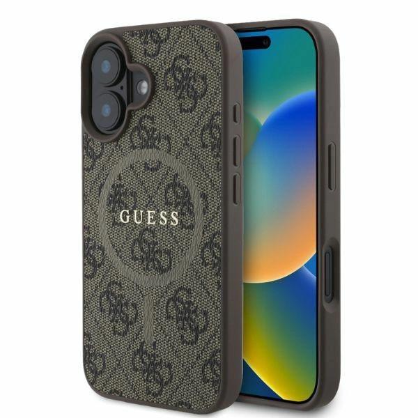 Guess Guhmp16Sg4Gfrw Iphone 166.1 Brązowy/Brown Hardcase 4G Ring Classic Logo Magsafe
