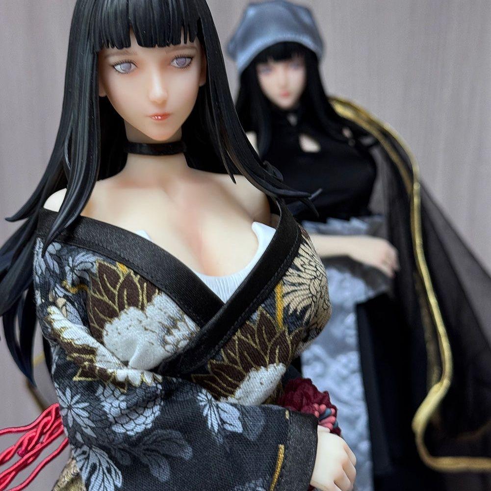 Naruto 45cm/17.71nch Anime Hinata Crown Princess Uchiha Madara Figures Clothes Can Be Replaced PVC Action Wild Battle Toys Gifts