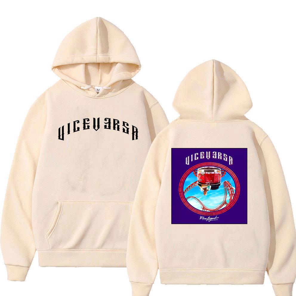Rapper Rauw Alejandro Vice Versa Todo De Ti Album Doppelseitiger Druck Hoodie Herren Damen Mode Hip Hop Übergroße Pullover Hoodies